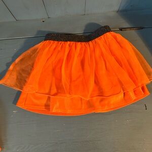 Celebrate It Bright Orange Tulle Skirt | Girls Size 3T